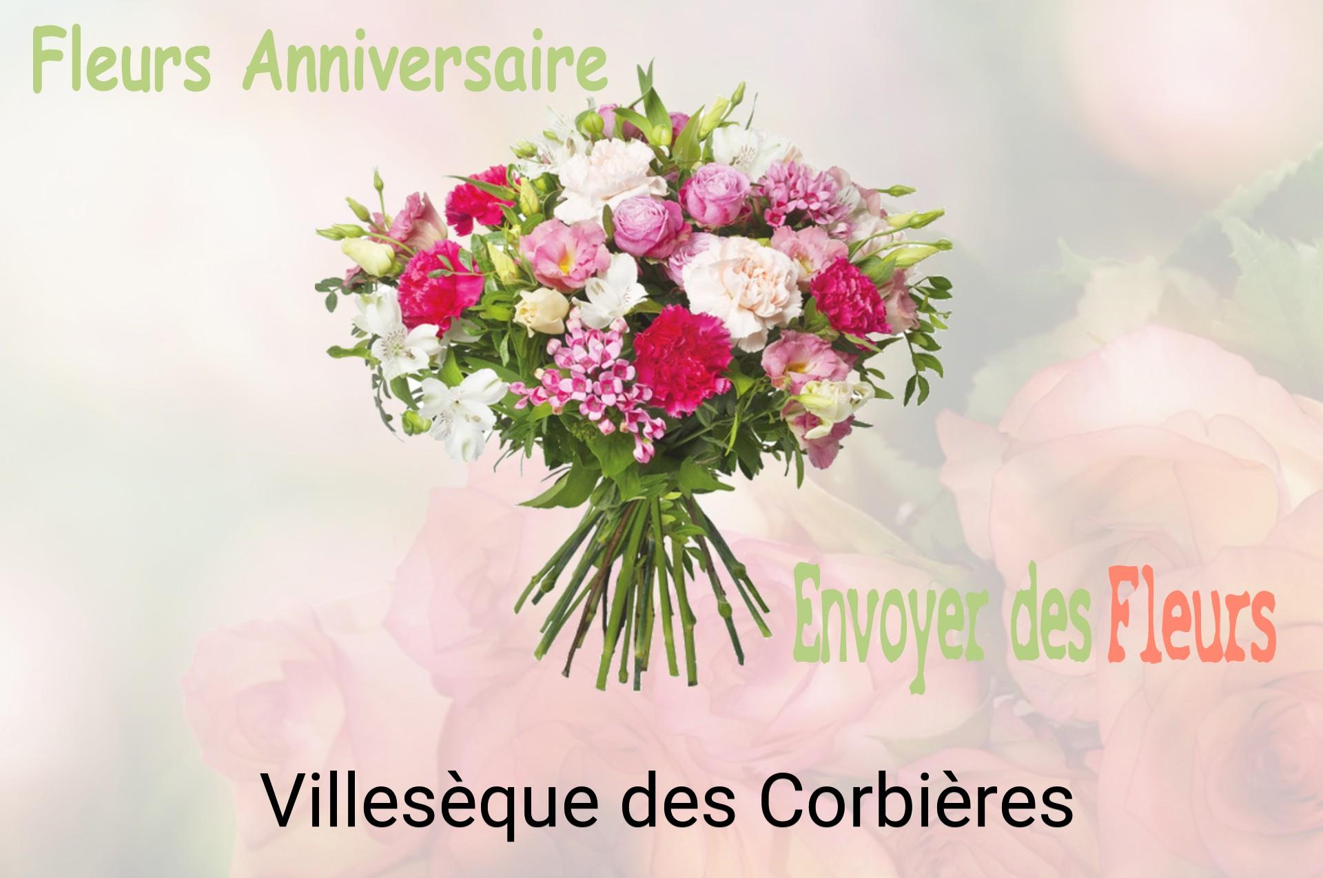 Bouquet de fleurs d’anniversaire livré à Villesèque-des-Corbières