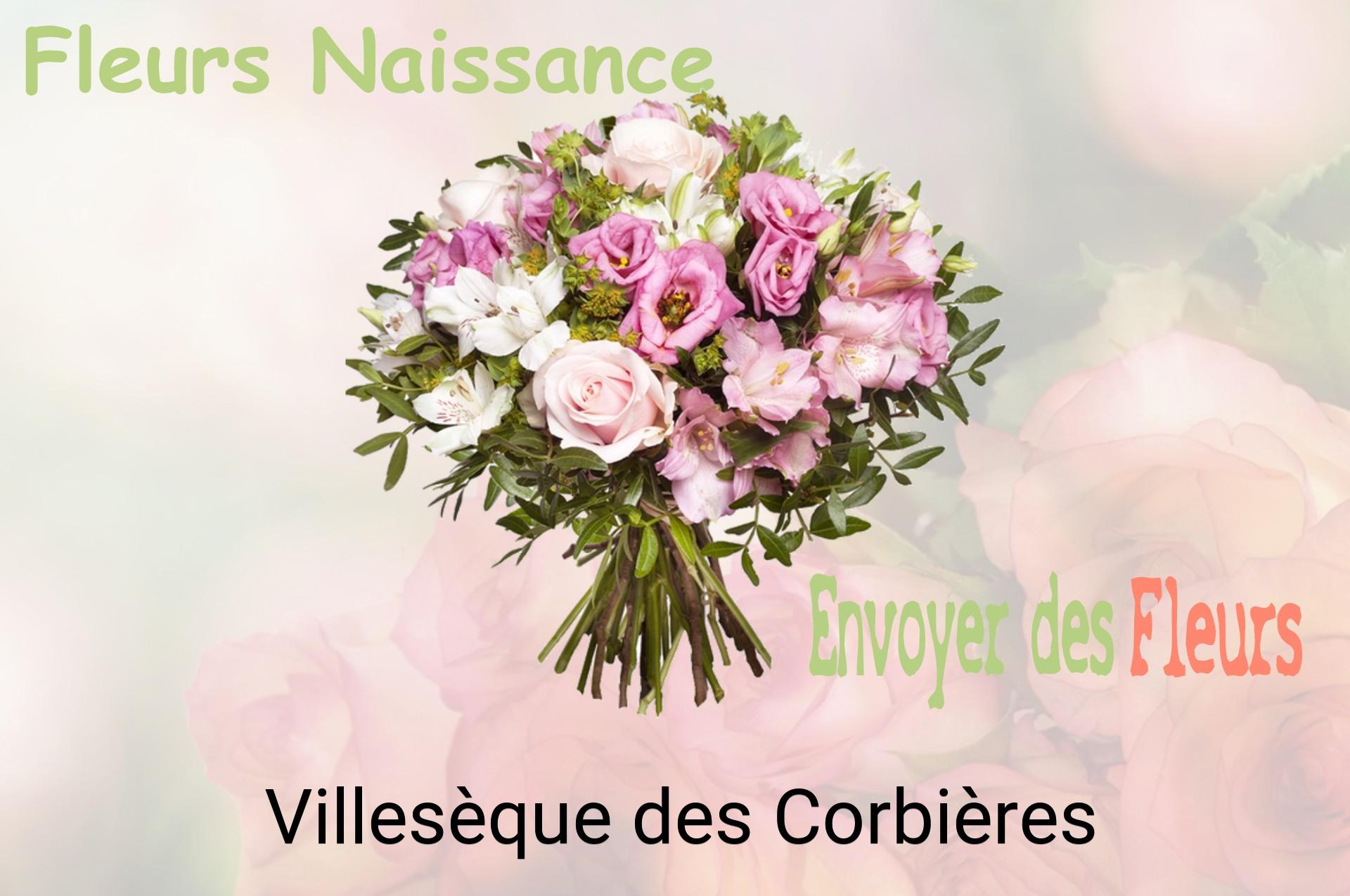 Bouquet de fleurs de naissance livré à Villesèque-des-Corbières