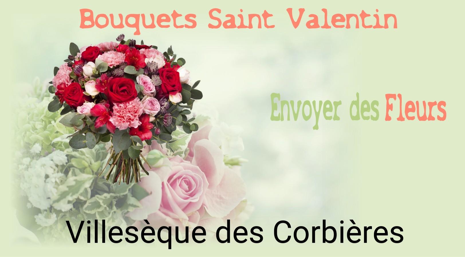 Roses de Saint-Valentin livrées à Villesèque-des-Corbières